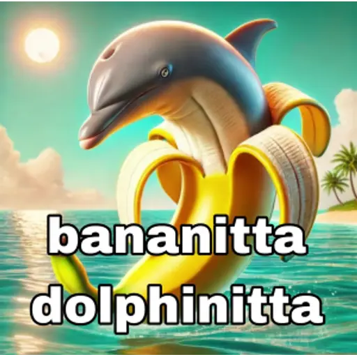 Bananitta Dolphinitta - A banana-dolphin hybrid character from Italian Brainrot Mode