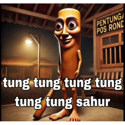 Tung Tung Tung Sahur - The iconic wooden character with drumsticks that became a viral TikTok sensation
