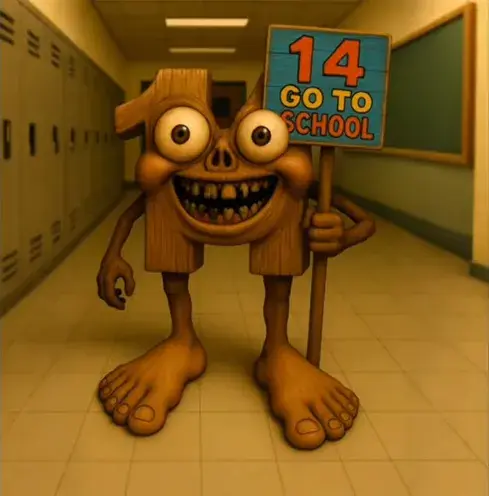 Alamak Senin Sekolah - A school-themed character with Malaysian language elements from Italian Brainrot Merge Fellas