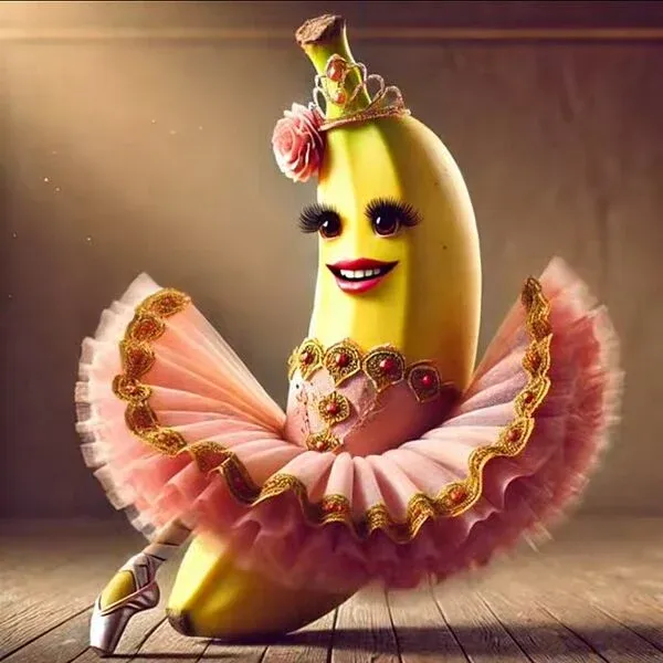 Puttana La Banana - A banana-themed Italian Brainrot character from Merge Fellas viral game