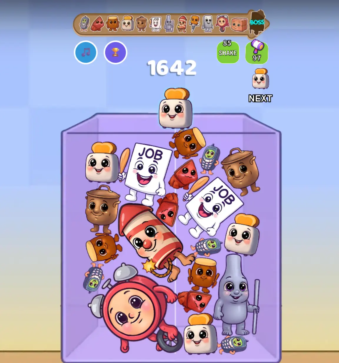 Merge Fellas Baby Sahur gameplay showcasing adorable baby character combinations