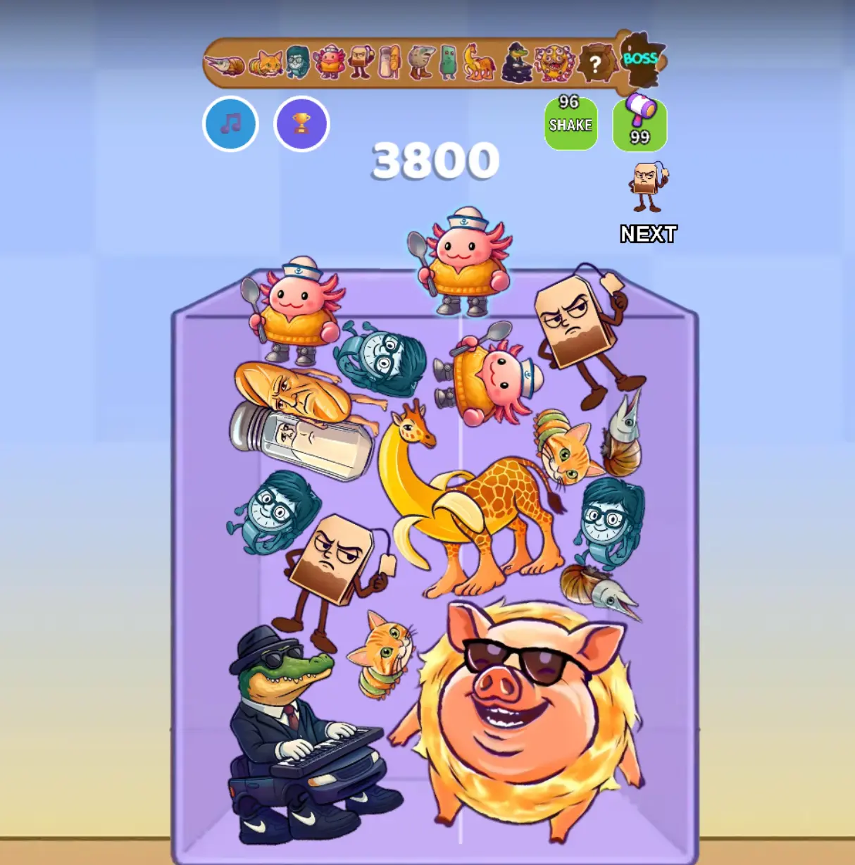 Merge Fellas Italian Brainrot 20 gameplay showcasing food mutant and streetwear character combinations