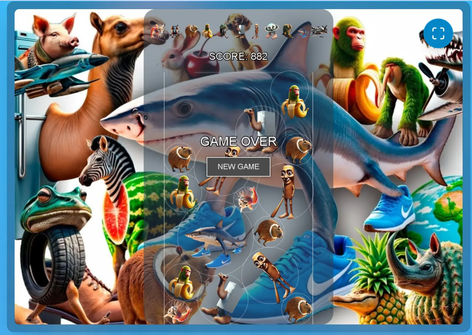 Merge Fellas Italian Brainrot Lite Start Screen with Tralalero Tralala